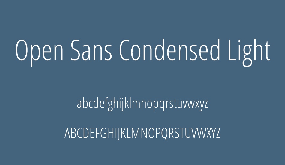 open-sans-condensed-light font