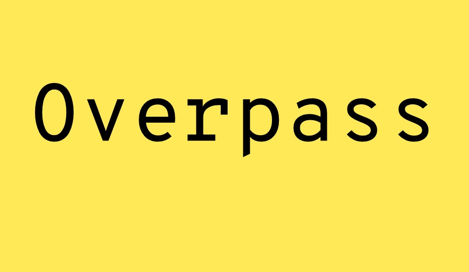 overpass-mono font big