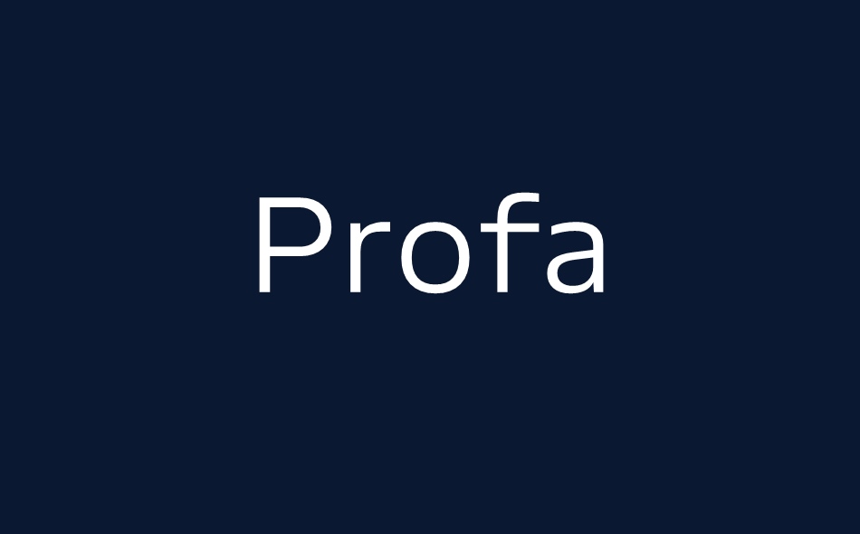 Profa font big
