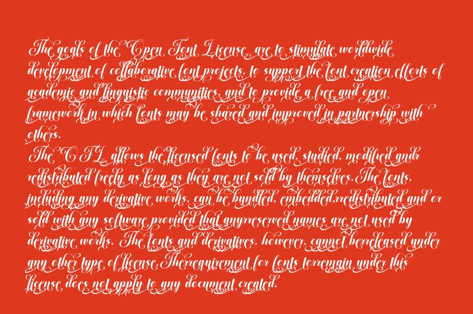 Rasdelia Calligraphy font 1