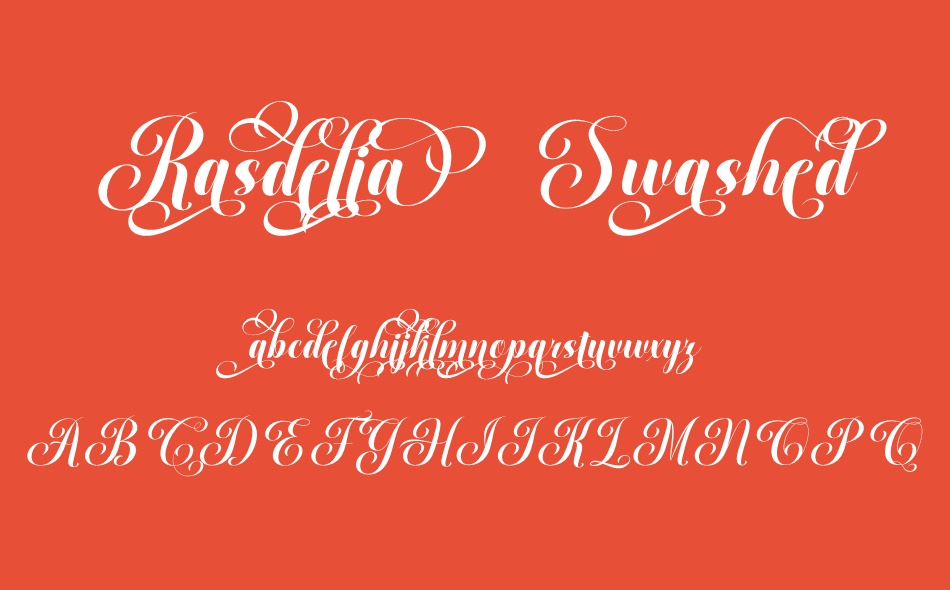 Rasdelia Calligraphy font