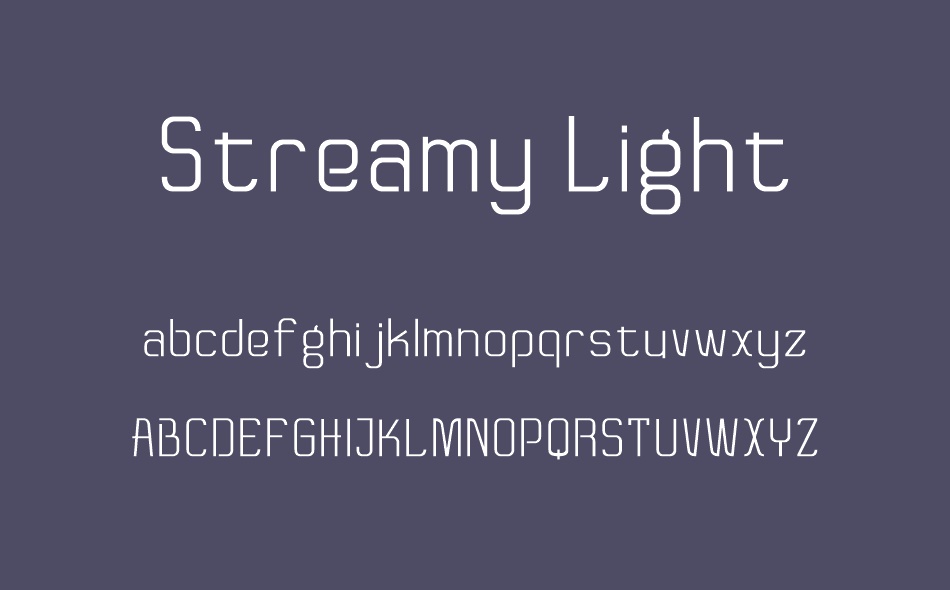 Streamy font
