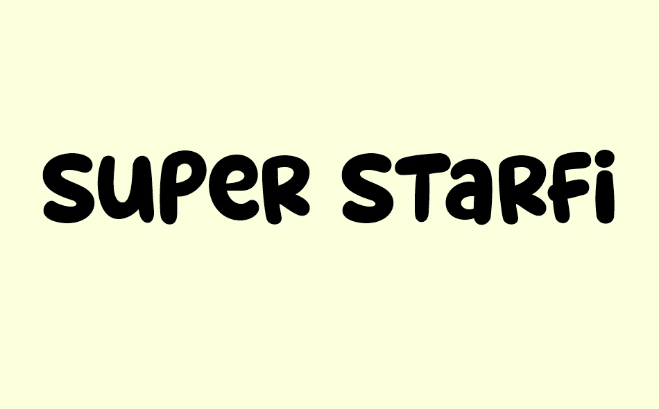 Super Starfish font big