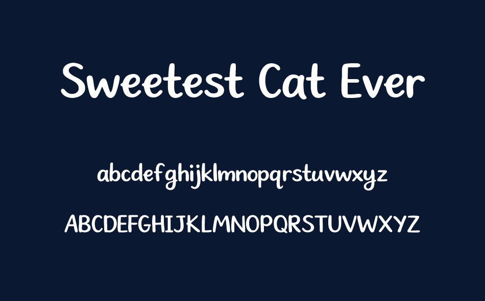 Sweetest Cat Ever font