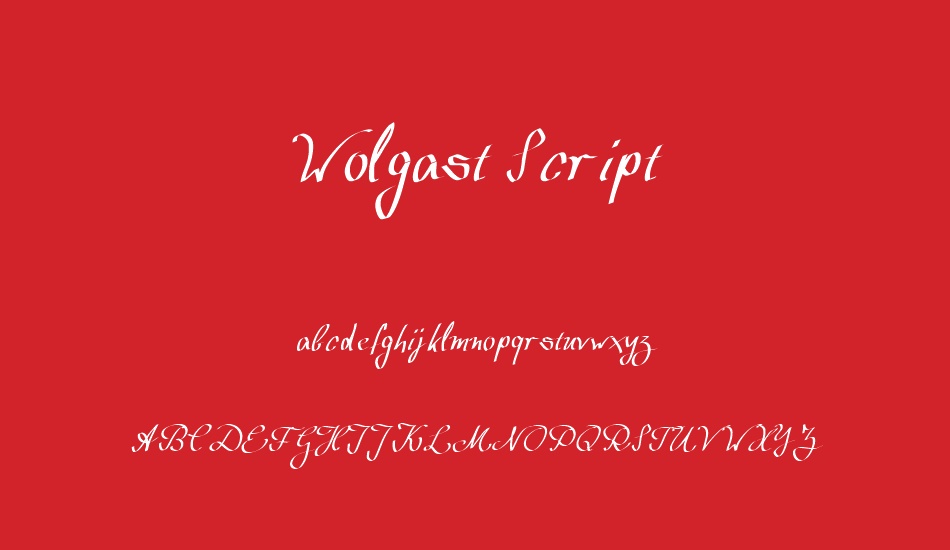 wolgast-script font