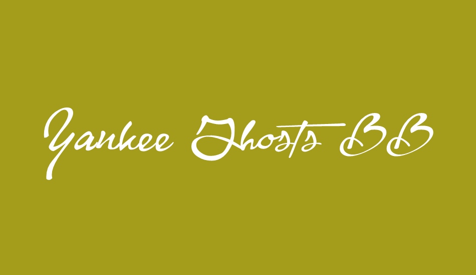 Yankee Ghosts BB Font 